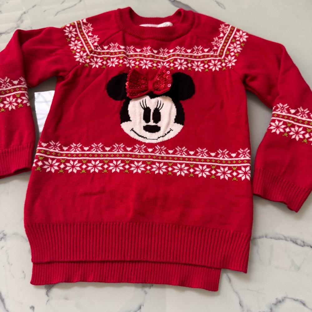 Disney Christmas Minnie Mouse Sweater Dress